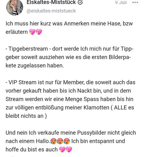 Eiskaltes Miststueck